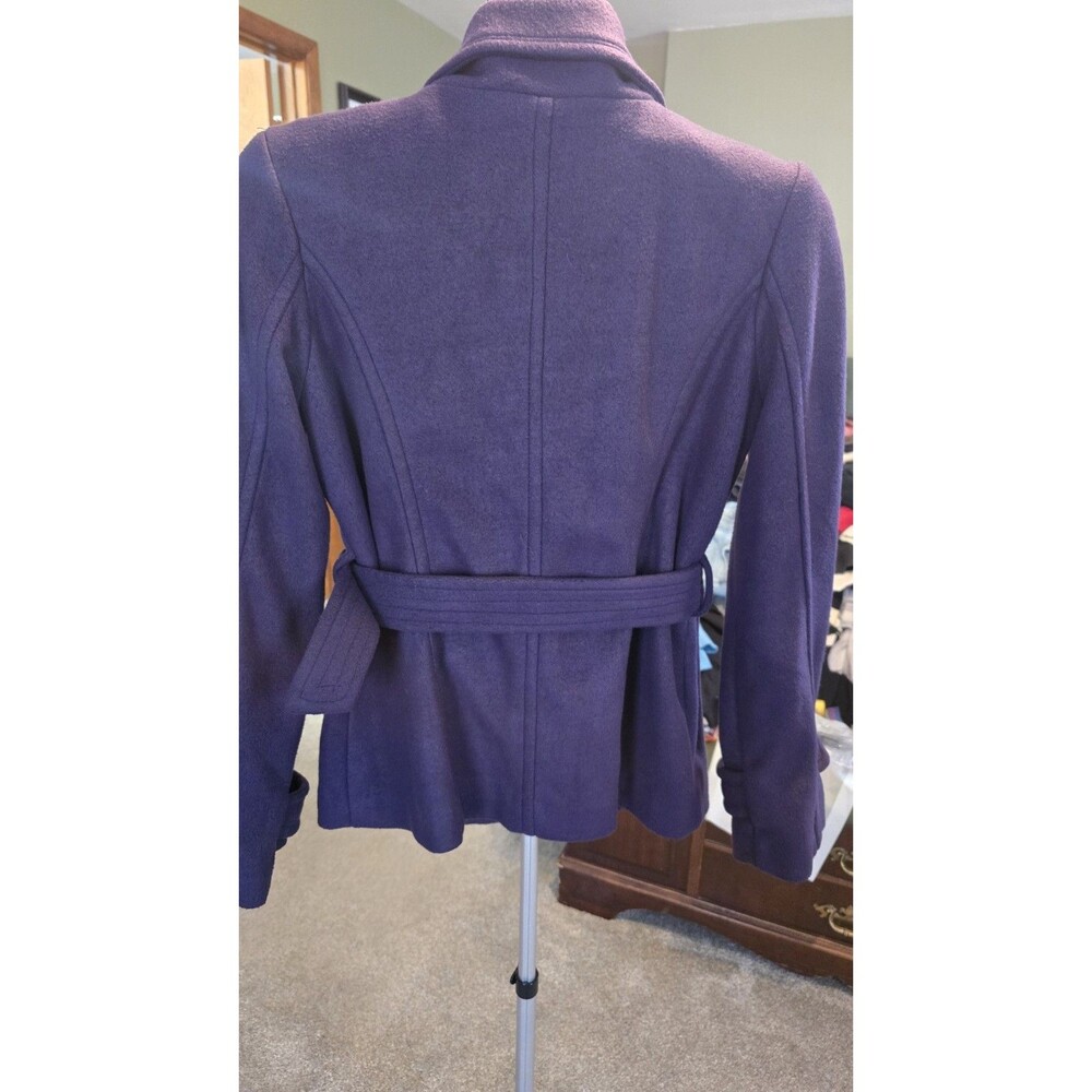WOMAN'S LOVE CULTURE SIZE: LARGE PURPLE CASUAL PEA COAT*WORN 1X EXCELLENT COND* - Picture 5 of 12